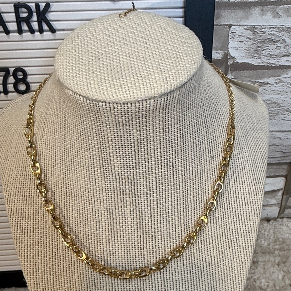 COACH Signature Chain Link Choker Necklace - Picture 4 of 11